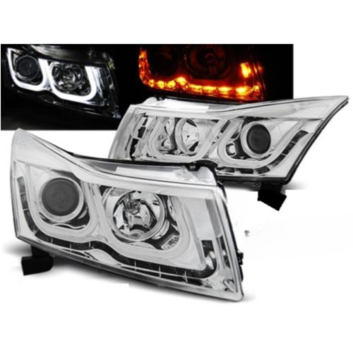 Paire de feux phares Chevrolet Cruze 09-12 LTI led chrome