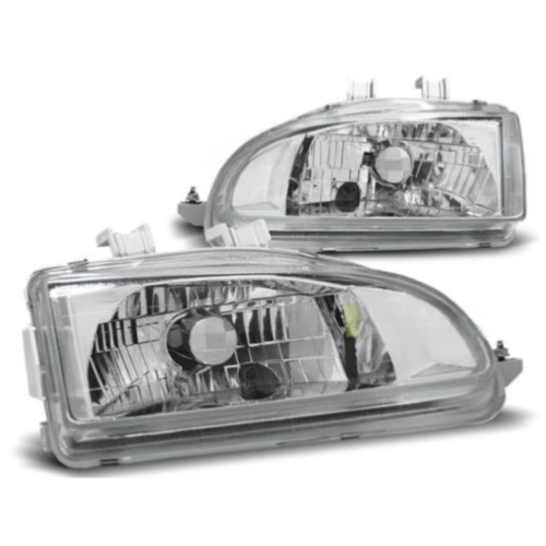 Paire de feux phares Honda Civic 2 et 3 portes 91-95 chrome