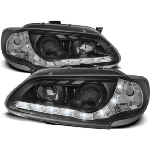 Paire de feux phares Renault Megane / Scenic 96-99 Daylight led noir