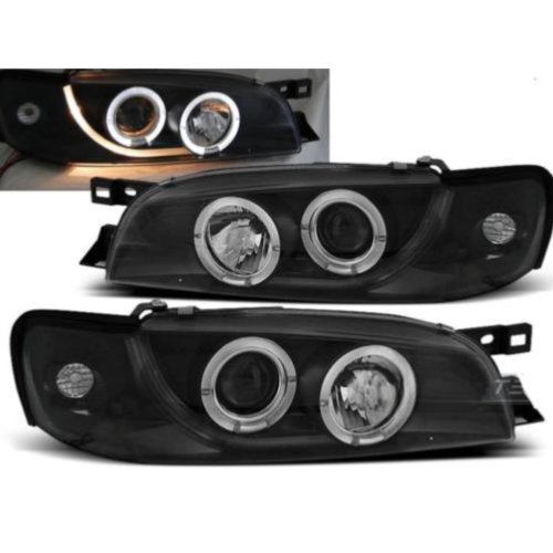Paire Feux Phares Subaru Impreza 1993 a 2000 Angel eyes noir