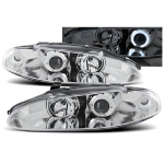 Paire de feux phares Mitsubishi Eclipse 95-96 angel eyes chrome