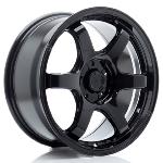 JR Wheels SL03 17x9 ET32-50 - 5 trous sur mesure - Noir Brillant