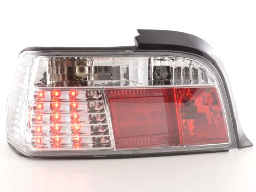 Paire de feux arrière BMW serie 3 E36 Coupe 91-98 Led Chrome