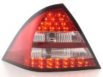 Paire feux arrire Mercedes Classe C W203 Berline 2005 a 2007 Rouge Chrome Led