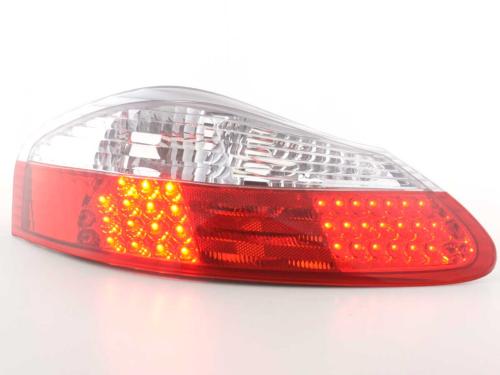 Paire de feux arrière Porsche Boxster 986 1996 a 2004 Rouge Chrome Led