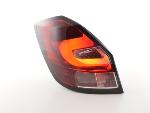 Paire feux arrire Skoda Fabia 5J 5 portes 2007 a 2014 Rouge Led