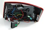 Paire de feux arriere Audi A6 C6 berline de 04/2004 a 2008 LED BAR rouge fume