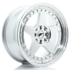Jante JR Wheels JR6 17x8 ET35 - 4x100/4x114.3 - Silver machined face