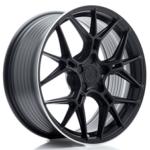 Jante JR Wheels JR51 18x8 ET20-45- 5 Trous sur mesure - Satin Black Machined Lip