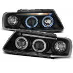 Paire de feux phares Audi A3 8L de 08/1996 a 08/2000 angel eyes noir