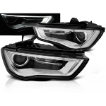 Paire de feux phares Audi A3 8V de 2012 a 2016 Tubelight Led DRL Noir
