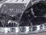 Paire de feux phares Daylight Led DRL Ford Focus 1 C170 de 01-04 Chrome