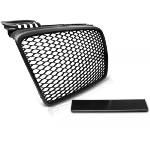 Grille de calandre pour Audi A4 B7 de 11/2004 a 03/2008 look Sport noir mat