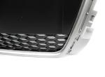 Grille de calandre pour Audi A3 8P de 04/2008 a 07/2012 look Sport Argent et noir