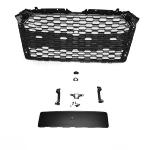 Calandre Avant pour Audi A4 B9 de 2015 a 2019 Look Sport Noir brillant