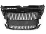 Grille de calandre en ABS pour Audi A3 8P de 2008 a 2012 Look Sport Noir brillant