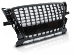 Grille de calandre pour Audi Q5 de 2008 a 09/2012 look Sport Noir brillant