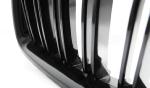 Grilles de calandre BMW serie 3 F30/F31 de 10/2011 a 2018 Noir brillant Double barre