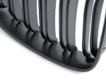 Paire grilles calandre BMW serie 1 E87/E81/E82/E88 07-11 look sport noir mat