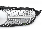 Grille calandre Mercedes classe C W205 18-21 Look Diamant Silver Chrome