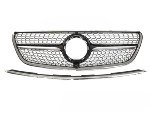 Grille calandre Mercedes Classe V W447 de 2014 a 2019 Noir Brillant Chrome