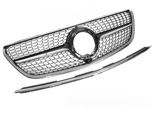 Grille calandre Mercedes Classe V W447 de 2019 a 2023 Noir Brillant Chrome