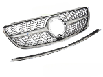 Grille calandre Mercedes Classe V W447 de 2019 a 2023 Argent- Chrome