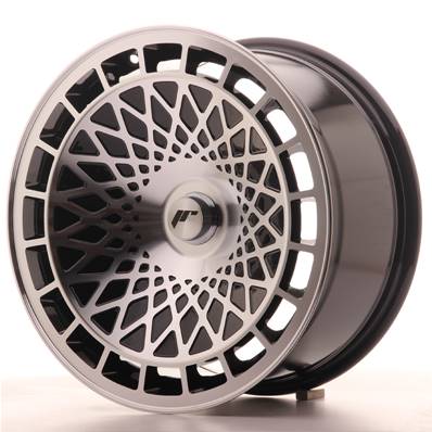 Jante JAPAN RACING JR14 17" x 8,5" Multi Perçage ET 15 Black Machined Face