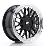 Jante JR Wheels JR23 16x7 ET20-45 BLANK Gloss Black w/Machined Lip