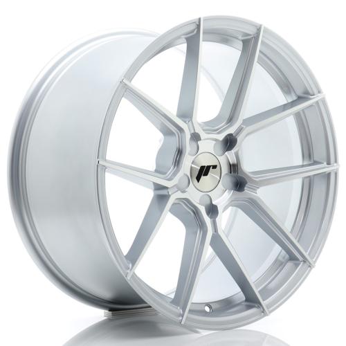 Jante JR Wheels JR30 19x9 ET20-40 - 5 tous sur mesure - Silver machined face