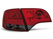 Paire de feux arriere Audi A4 B7 break de 11/2004 a 03/2008 LED rouge fume