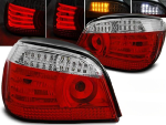 Paire de feux arriere BMW serie 5 E60 berline de 07/2003 a 2007 LED rouge et blanc