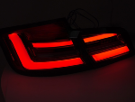 Paire feux arriere BMW serie 5 F10 Berline 10-13 FULL LED BAR DYN Rouge Fume