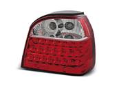 Paire de feux arriere VW Golf 3 91-97 rouge blanc led