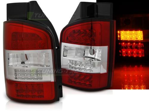 Paire de feux VW T5 03-09 LED rouge blanc
