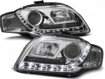 Paire de feux phares Audi A4 B7 de 2004 a 2008 Daylight led chrome