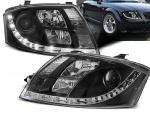 Paire de feux phares Audi TT 8N de 1999 a 2006 Daylight led noir