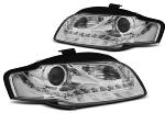 Paire de feux phares Audi A4 B7 de 2004 a 2008 Daylight cligno led chrome