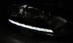 Paire de feux phares Ford Fiesta MK7 13-16 led DRL chrome