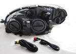 Paire de feux phares Mercedes classe C W204 de 2007 a 2010 Daylight DRL led noir