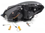 Paire de Phares Mercedes W204 de 2011 a 2014 LED LTI DRL Dynamique Noir Brillant
