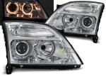 Paire de feux phares Opel Vectra C 02-05 angel eyes chrome