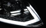 Paire de feux phares VW Touran 2 10-15 LED DRL LTI chrome