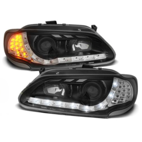 Paire de feux phares Renault Megane / Scenic 96-99 Daylight LED noir