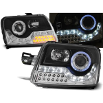 Paire de feux phares Fiat Panda 03- 08 Daylight led noir cligno led