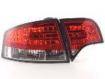 Paire de feux arrière Audi A4 8E Berline 2004 a 2007 Rouge Chrome Led