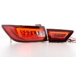 Paire feux arrière Renault Clio 4 de 2013 a 2016 Rouge Chrome Led