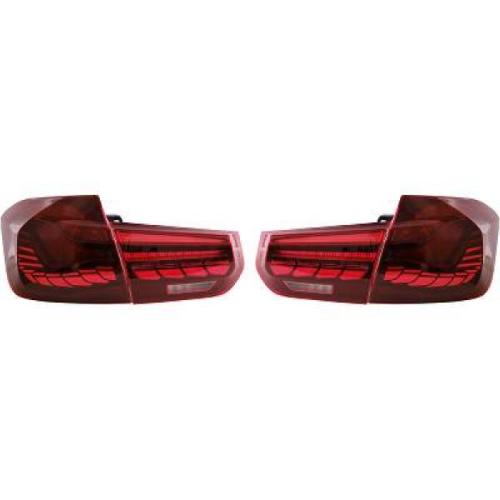 Paire de feux arriere BMW Serie 3 F30 2011-2019 Led Rouge Dyn