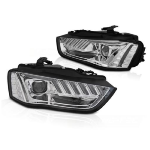 Paire feux Phares avant Audi A4 B8 2011 a 2015 Chrome - Xenon