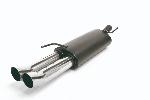 Silencieux echappement inox X-trem VW Golf 4 Cabriolet 98/02 - 2x76mm DTM